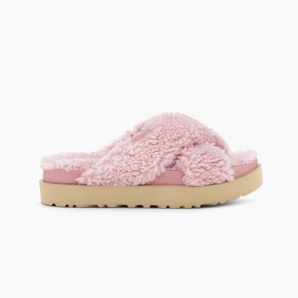 UGG SUGAR FUZZ CROSS SLIDES NO OFFERS - Picture 10 of 10